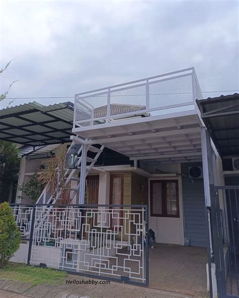 Railing Balkon Minimalis Untuk Lantai 2 Rumah di Bogor - Jual Kanopi